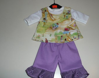 Doll clothes: Conny on the playground for baby doll 40-43 cm