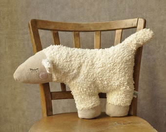 Greta the sheep cuddly pillow