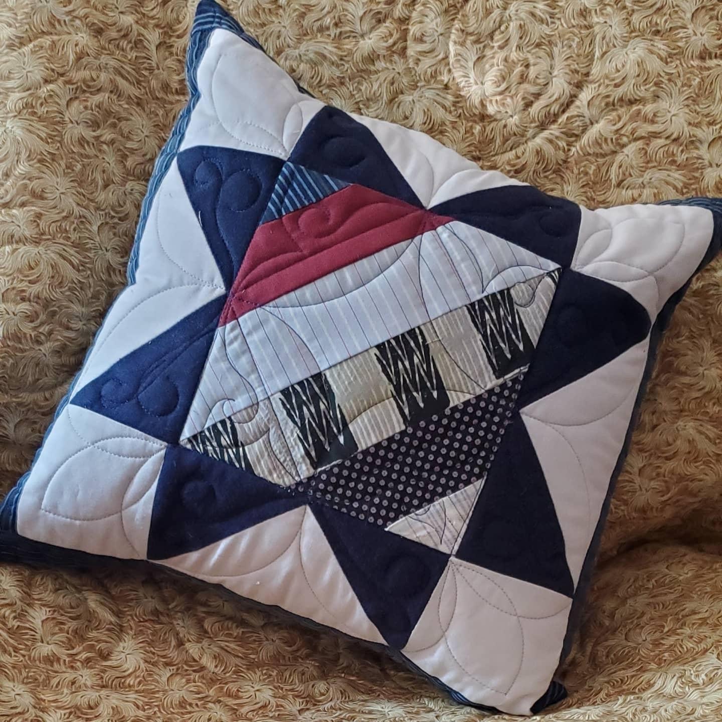 Memory Pillow Made From Ties or Garments DEPOSIT | Etsy