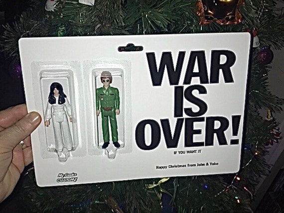 Custom John & Yoko 'war is Over If You Want It' Figures - Etsy