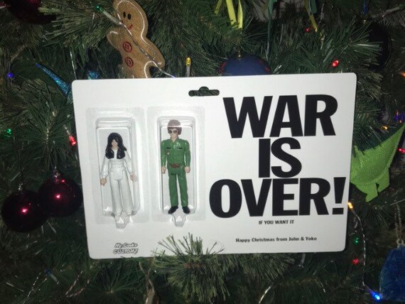 Custom John & Yoko 'war is Over If You Want It' Figures - Etsy