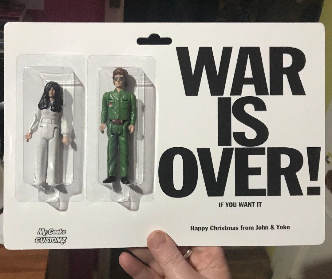 Custom John & Yoko 'war is Over If You Want It' Figures - Etsy Custom John & Yoko 'war is Over If You Want It' Figures - Etsy