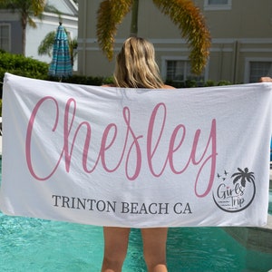 Girls Trip Beach Towels, Girls Trip Favors, Girls Weekend Gifts, Girls Trip Memorabilia, 50th Birthday Girls Trip, Personalized Beach Towel