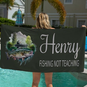Teacher Pool Towel, Teacher Appreciation Week, Teacher Christmas Gifts Ideas, Gift For Mentor Teacher, Personalized Beach Towel, End Year