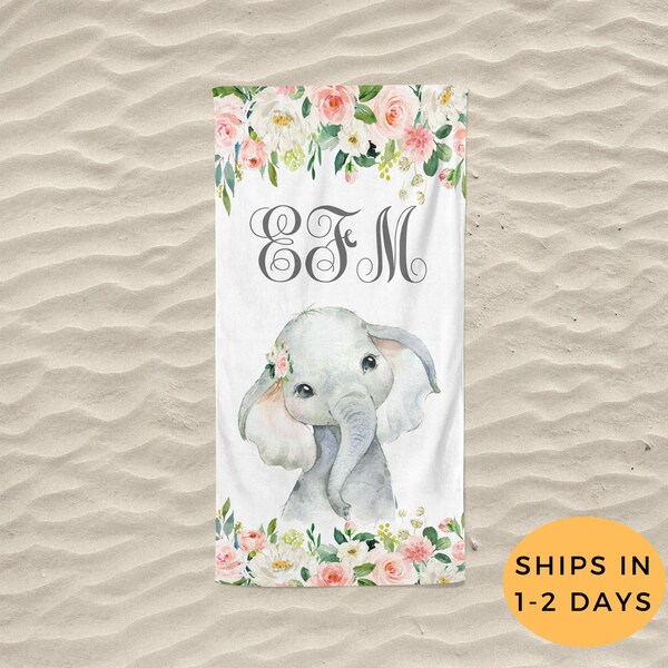 Elephant Beach Towel Etsy