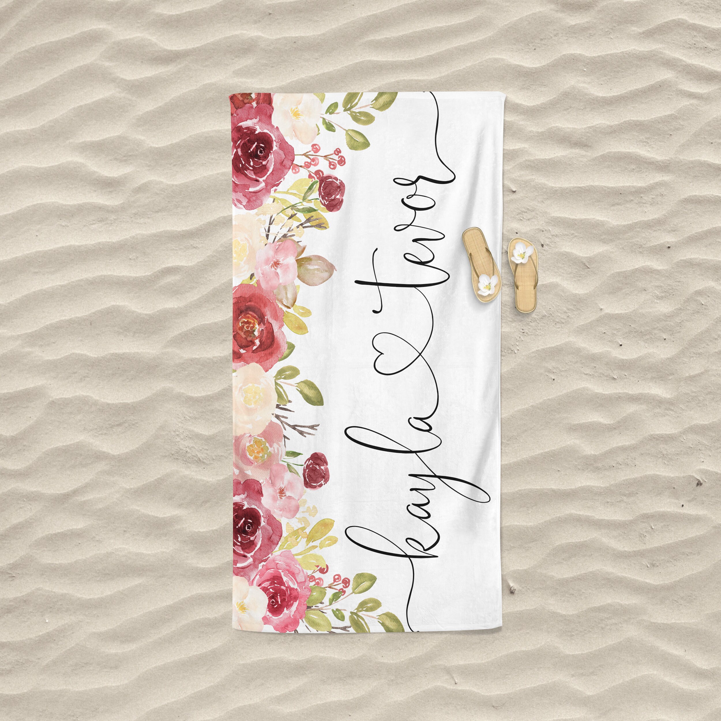 Personalized Beach Towel Bride Wedding Beach Towel Beach Etsy