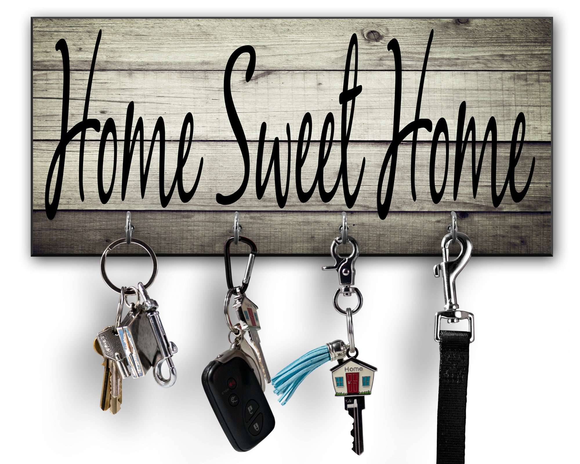 Home Sweet Home Sign Key Holder Key Hooks Key Holder for Etsy