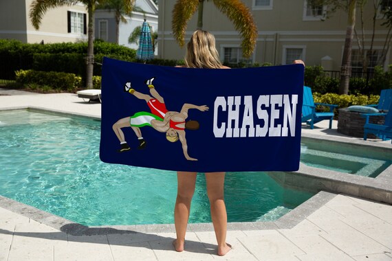 Wrestling beach towel hotsell