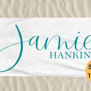 Personalized Beach Towel, Bride Beach Towel, Bachelorette Beach Towel, Engagement Party Decorations, Adult Party Favors,Custom Beach Towel