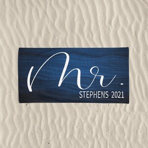 Groomsmen Gift, Groomsmen Proposal, Groom Gift From Bride, Gift For Groom, Honeymoon Gift, Personalized Beach Towel, Wedding Beach Towel