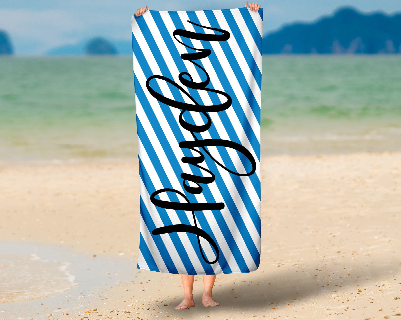 Personalized Towels Custom Beach Towel Personalized Beach Etsy