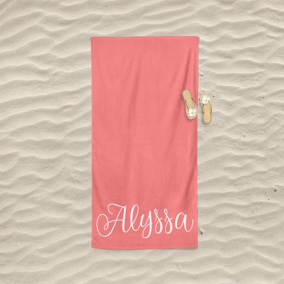 Personalized Beach Towel Adult, Beach Accessories for Women, Custom Design  Beach Towel, Boat Accessories, Pool, Gift 