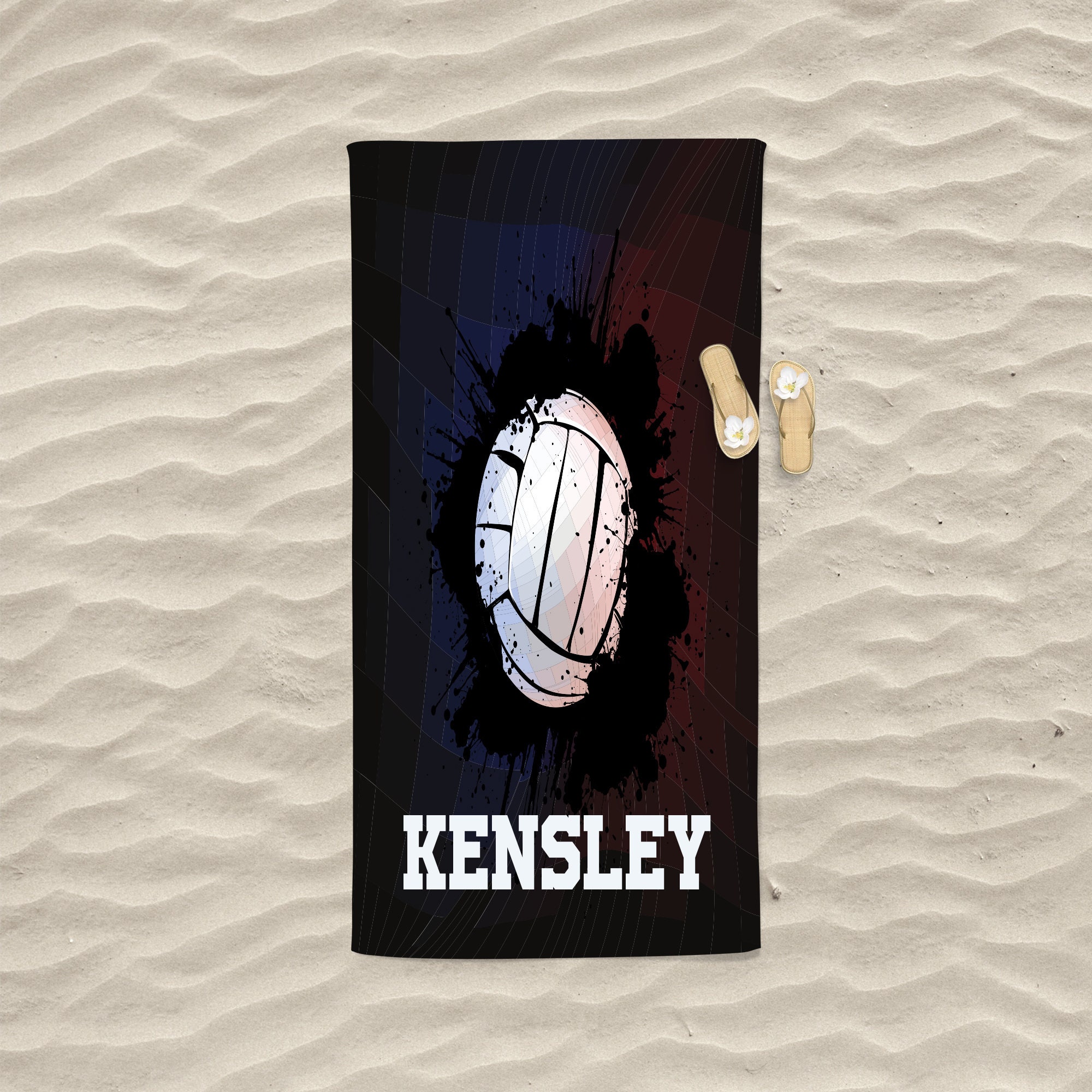 Volleyball Beach Towel Volleyball Gifts for Senior Etsy