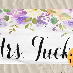Personalized Beach Towel - Bride Beach Towel - Beach Towel Personalized - Bride Towel - Personalized Future Mrs - Bridesmaid Gift