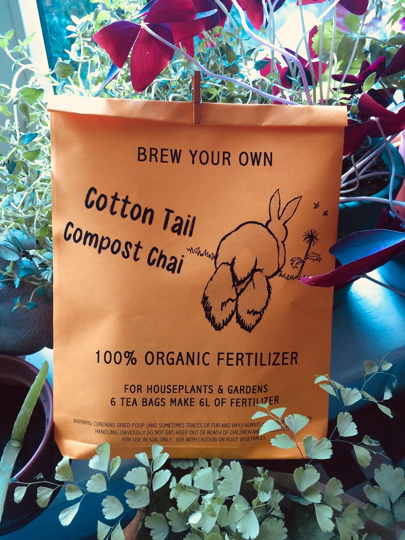 Cottontail Compost Chai DIY Rabbit Manure Tea Organic Etsy