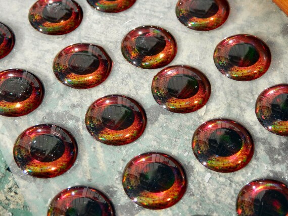 Realistyczne Trójwymiarowe Rybie Oczy 12mm 56 3d Oczy W Każdym Opakowaniu Roach