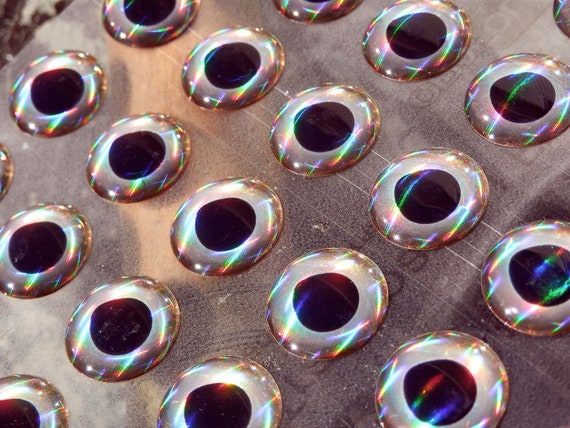 12mm Whitefish 56 holographic 3D eyes Superrealistic 3D Fish eyes