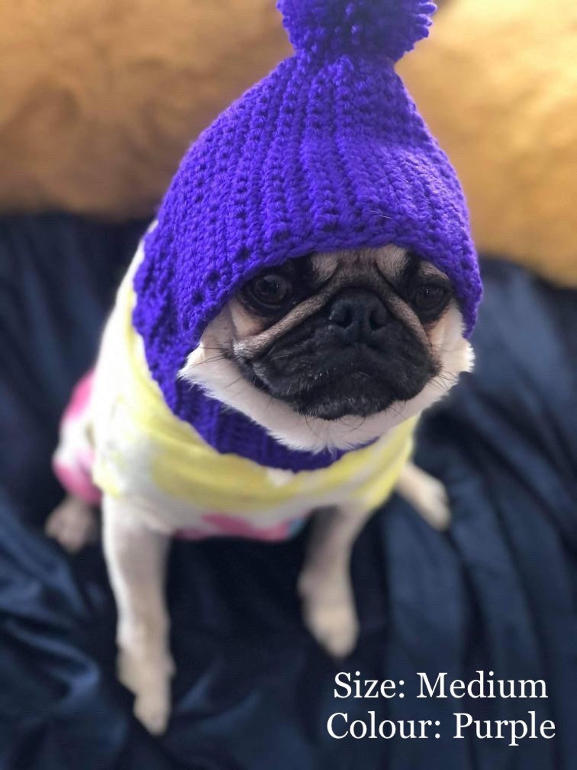 Dog Balaclava Hat Pet Bobble Hat Pompom Hat Winter Hat Etsy