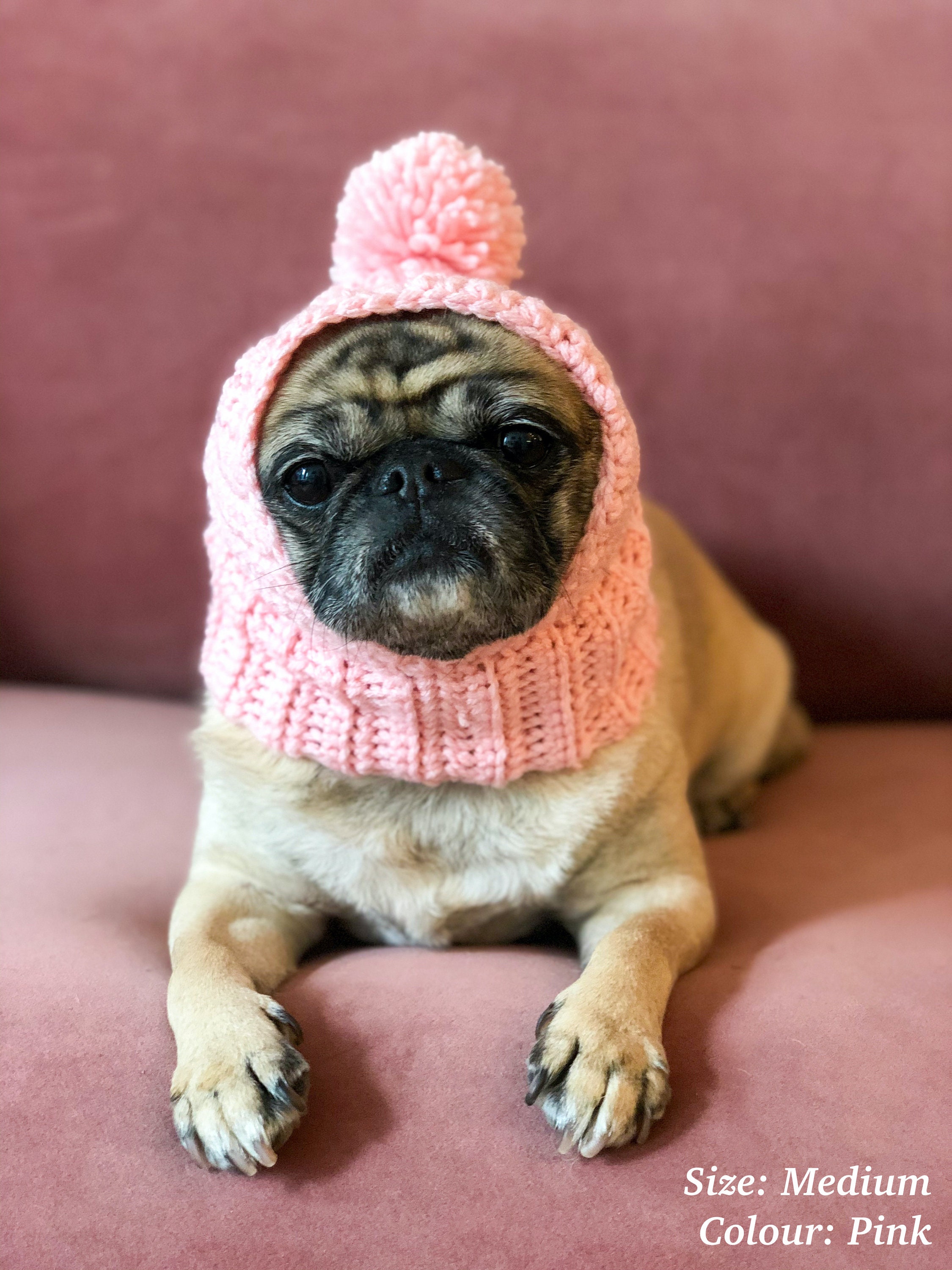 Dog Balaclava Hat Pet Bobble Hat Pompom Hat Winter Hat Etsy