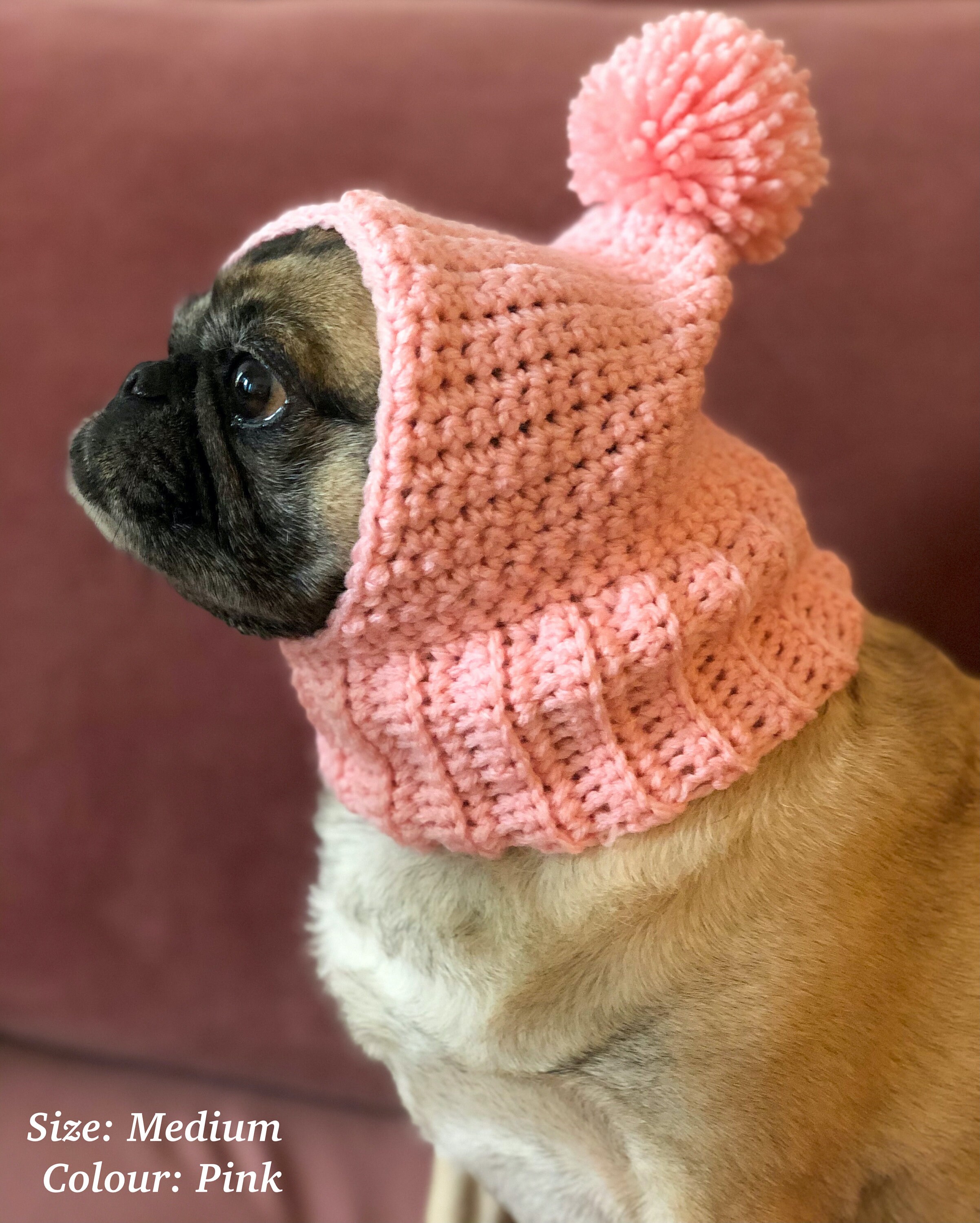 Dog Balaclava Hat Pet Bobble Hat Pompom Hat Winter Hat Etsy Canada