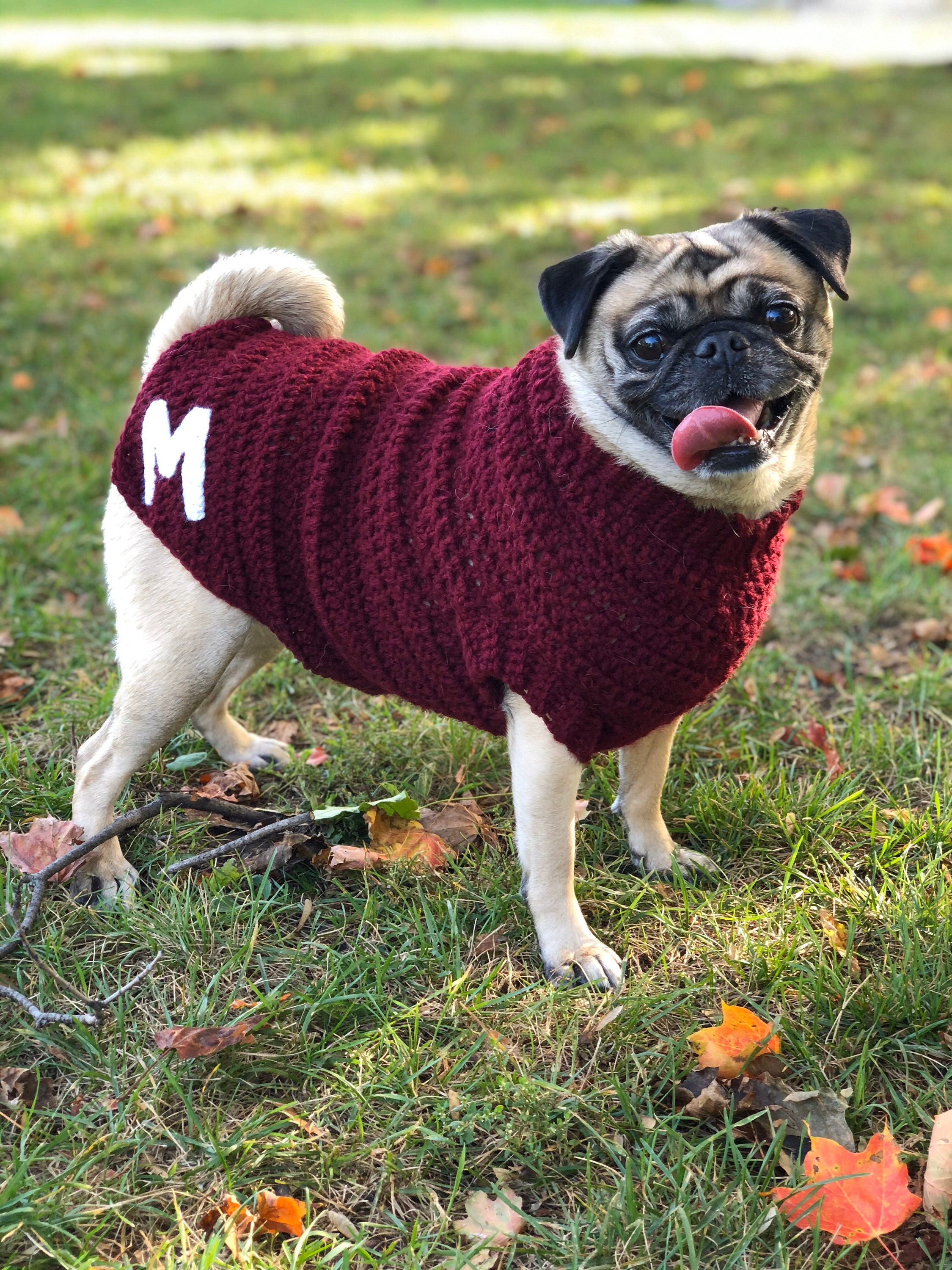 monogrammed dog sweaters