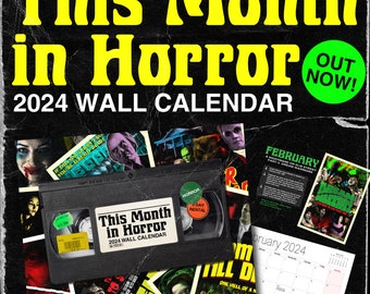 This Month In HORROR! 2024 Wall Calendar