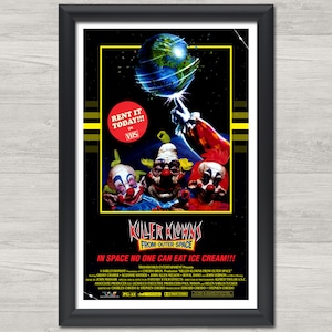 Killer Klowns from Outer Space Classic Movie Poster Art Fabric Hot Decor X-538