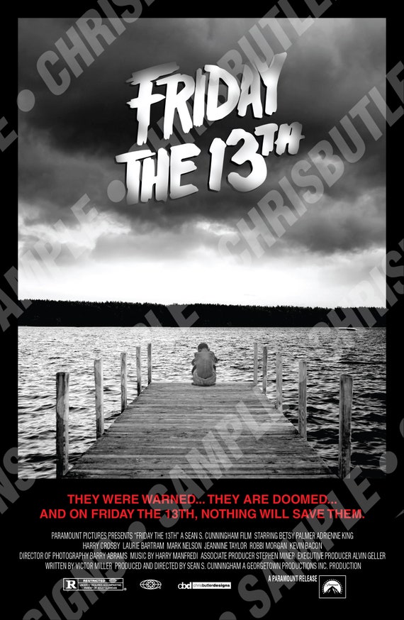 Friday The 13th 11x17 Movie Poster Design Two Art Collectibles Prints Vadel Com