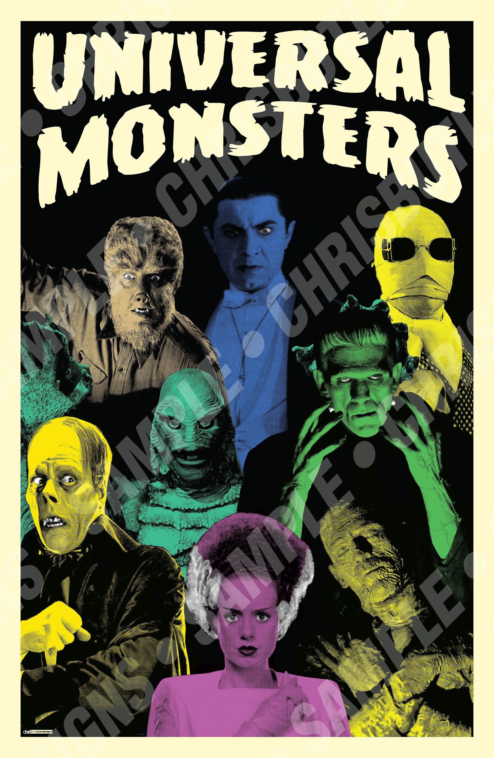 Block poster Monsters - Yoors