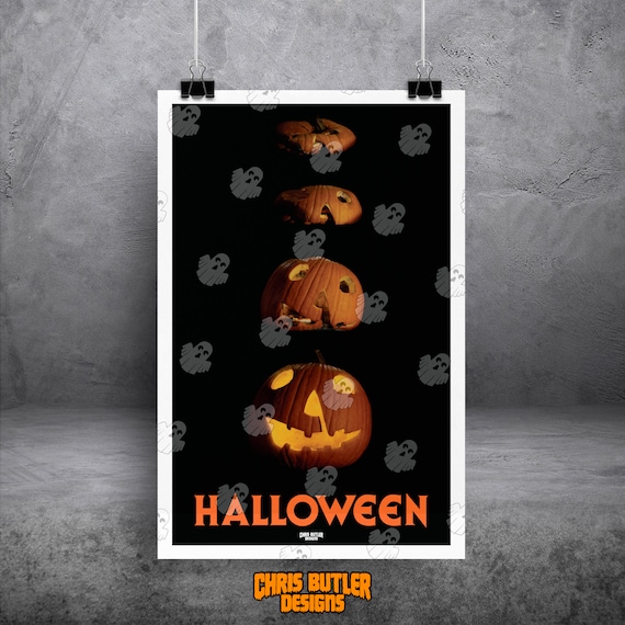 Halloween (four Pumpkins) 11x17 Alternative Movie Print