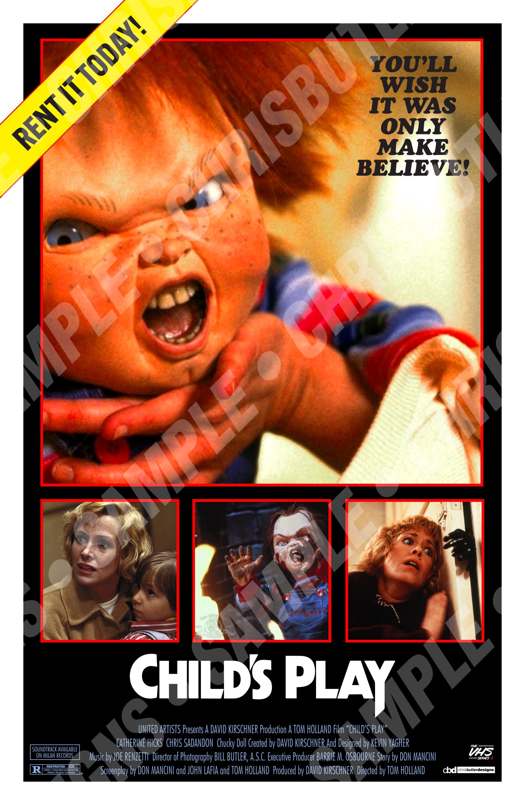 Child's Play VHS Series 11x17 Movie Poster Etsy