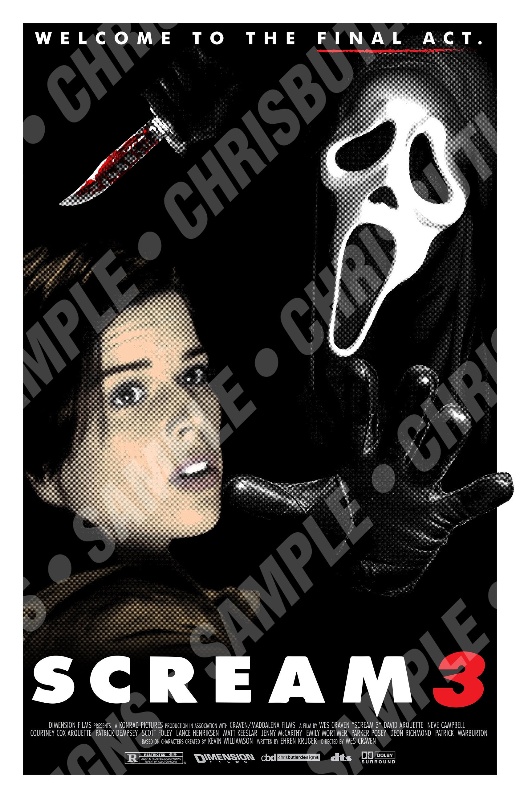 Scream 3 11x17 Movie Poster - Etsy
