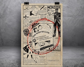Obsession (One Wish Willow Ad Design) 11x17 Alternative Movie Print