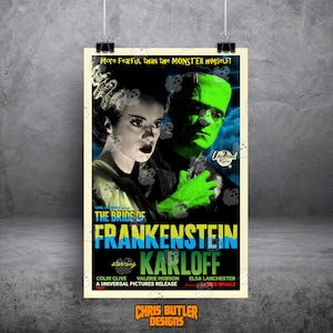 Bride Of Frankenstein Design 2 11x17 Alternative Movie Print