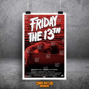 Friday The 13th (Boat Design) 11x17 Movie Poster