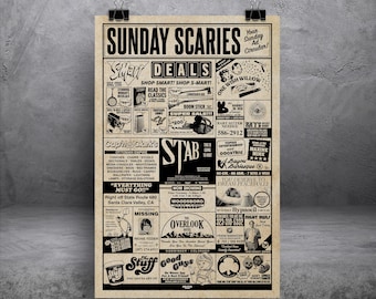 Sunday Scaries 11x17 Alternative Movie Print