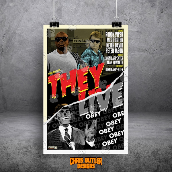 They Live (Classic Edition) 11x17 Movie Poster