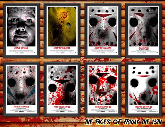Friday the 13th 11X17 Jason Voorhees Mask Only Movie Poster