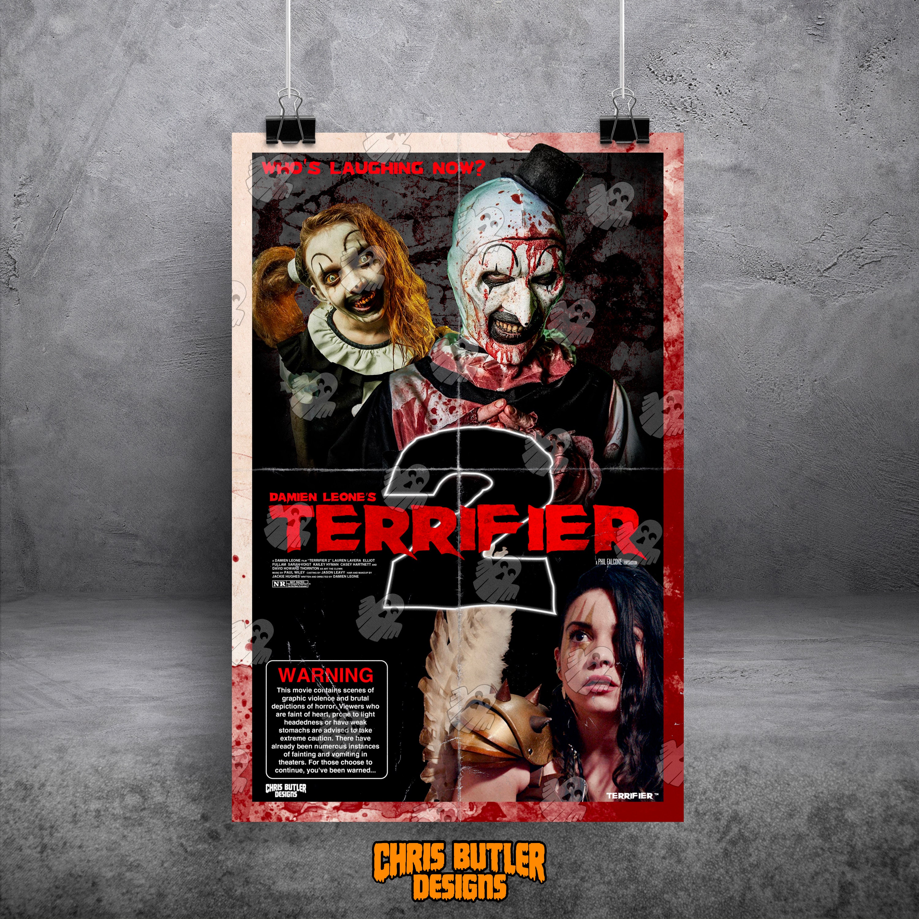 Terrifier 2 **OFFICIALLY LICENSED** 11x17 Alternative Movie Print