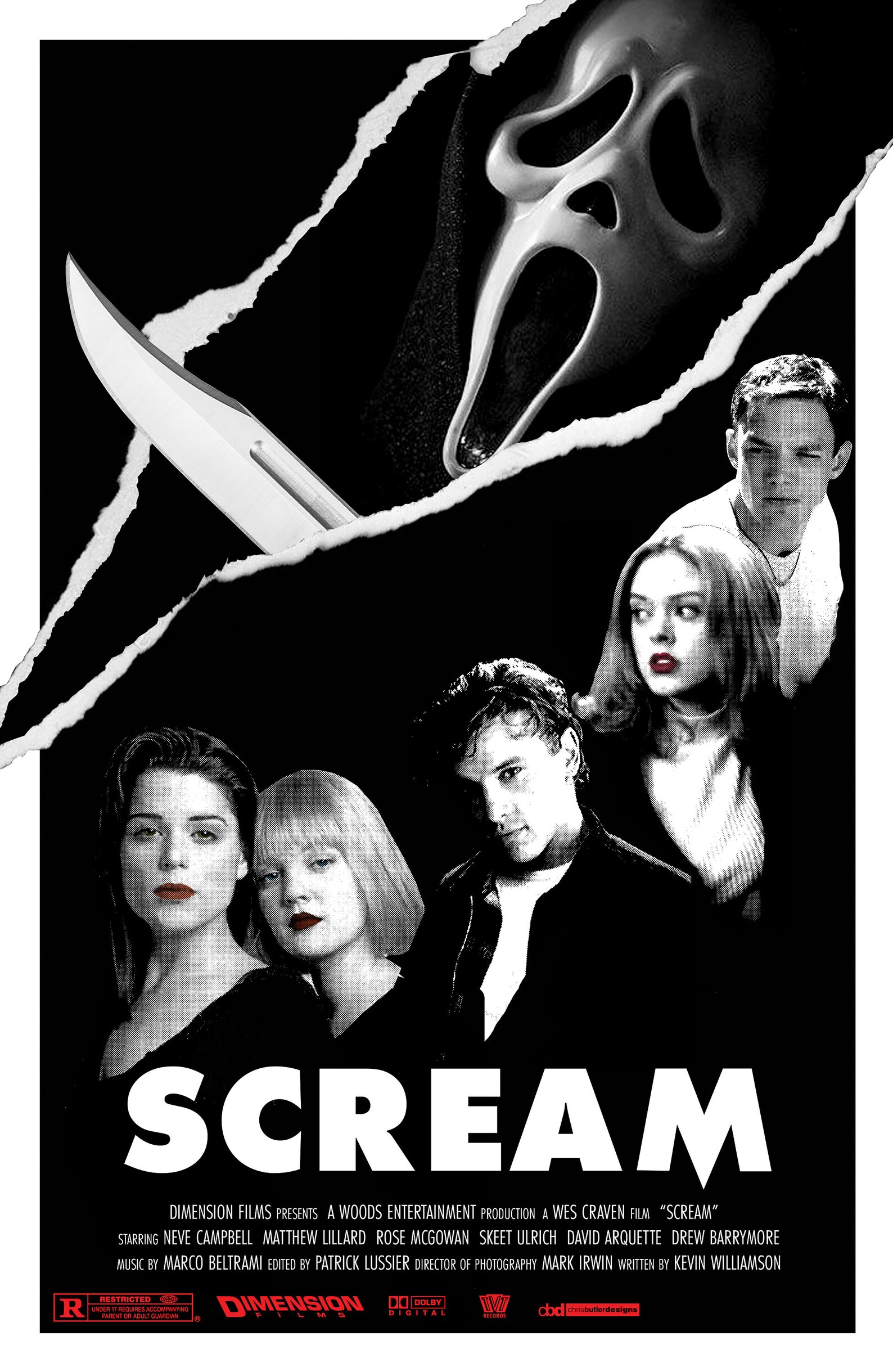 Scream Design Deux affiches 11x17 Movie Etsy