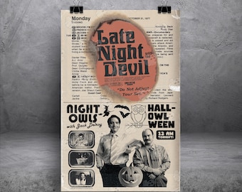 Late Night With The Devil TV AD **Officially Licensed** 11x17 Alternative Movie Poster