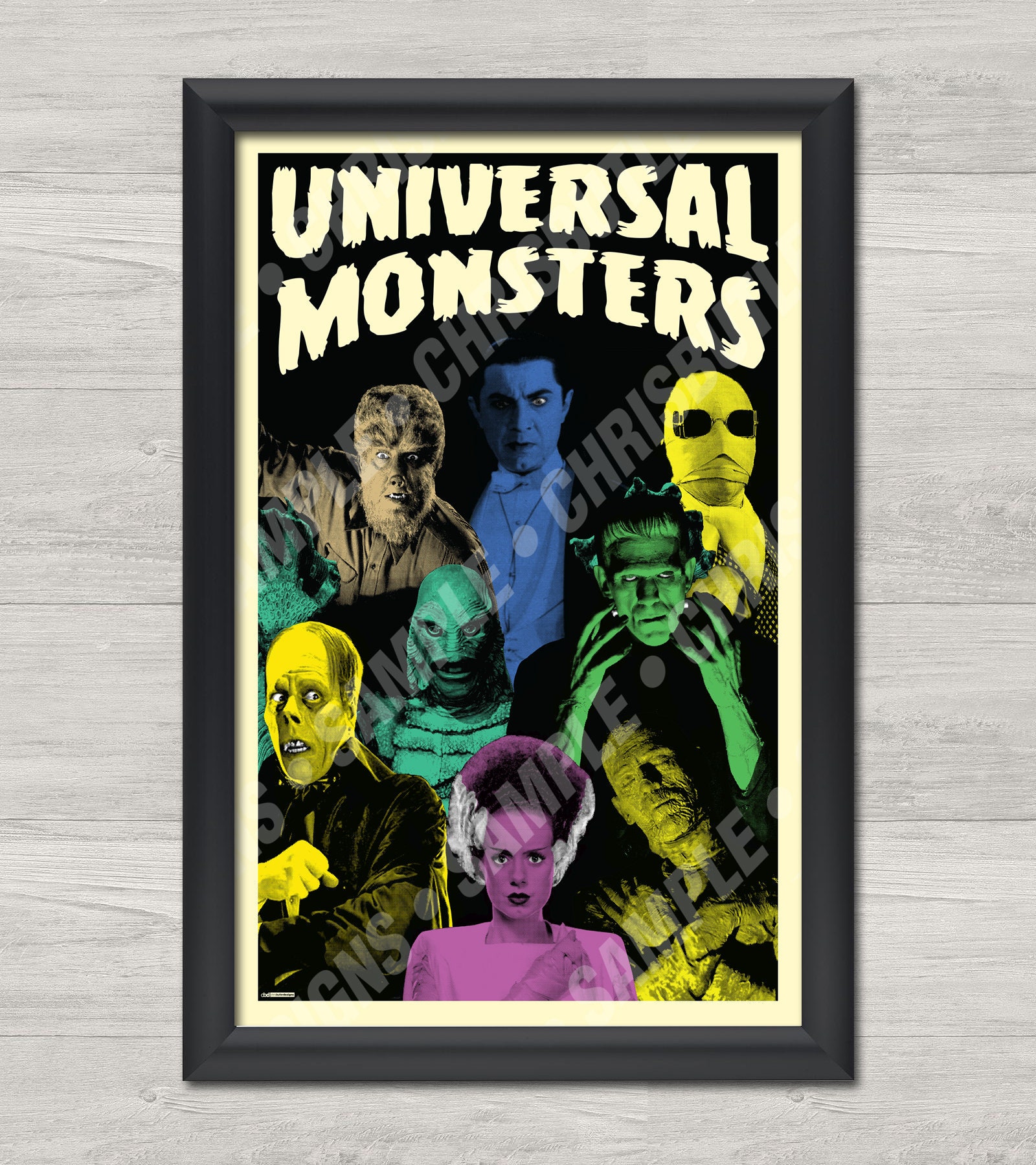 Universal Monsters 11x17 Movie Poster Etsy