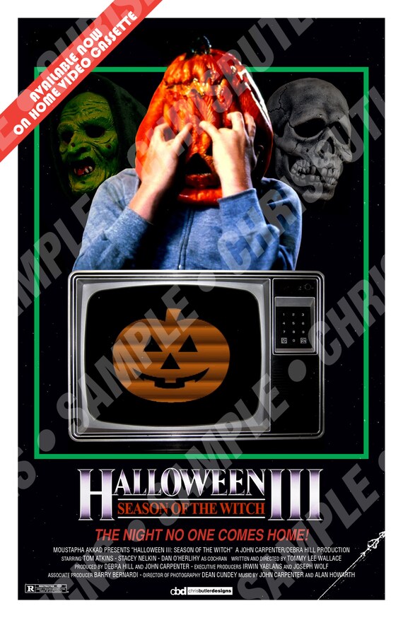 Póster de la película Halloween III: Season Of The Witch 11x17 - Etsy España Póster de la película Halloween III: Season Of The Witch 11x17 - Etsy España