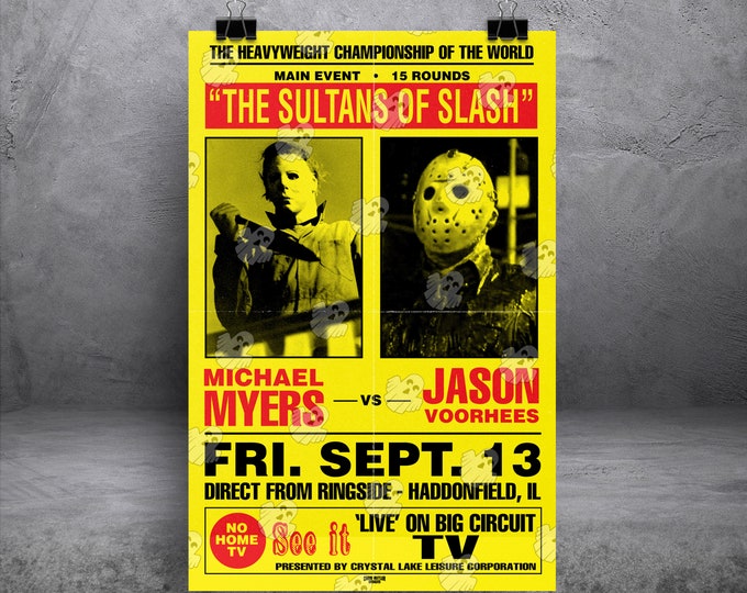 Michael Myers Vs. Jason Voorhees (Battle Royale Series) 11x17 Movie Poster