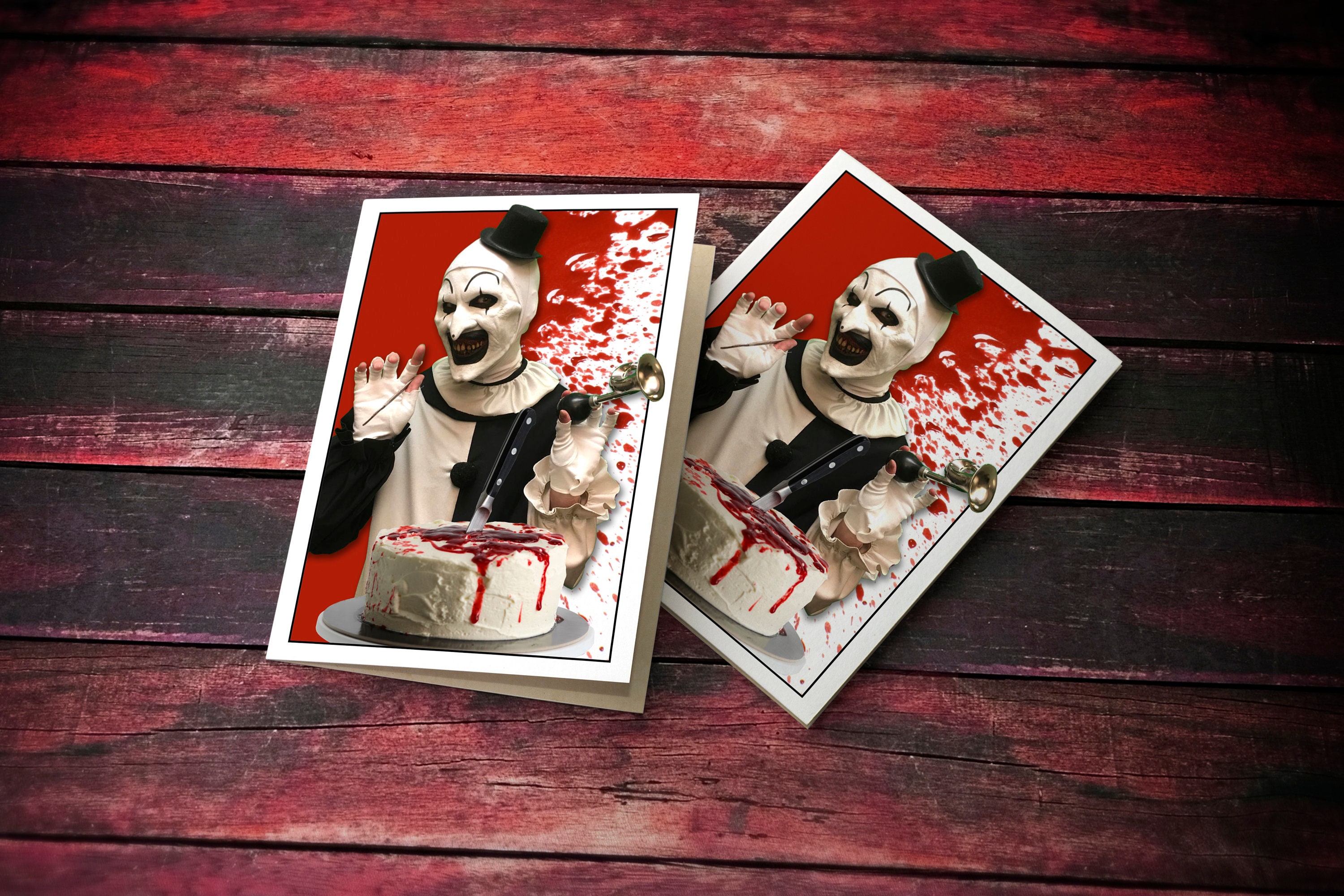 Art the Clown Terrifier Themed Birthday Card (officially Licensed) - Etsy