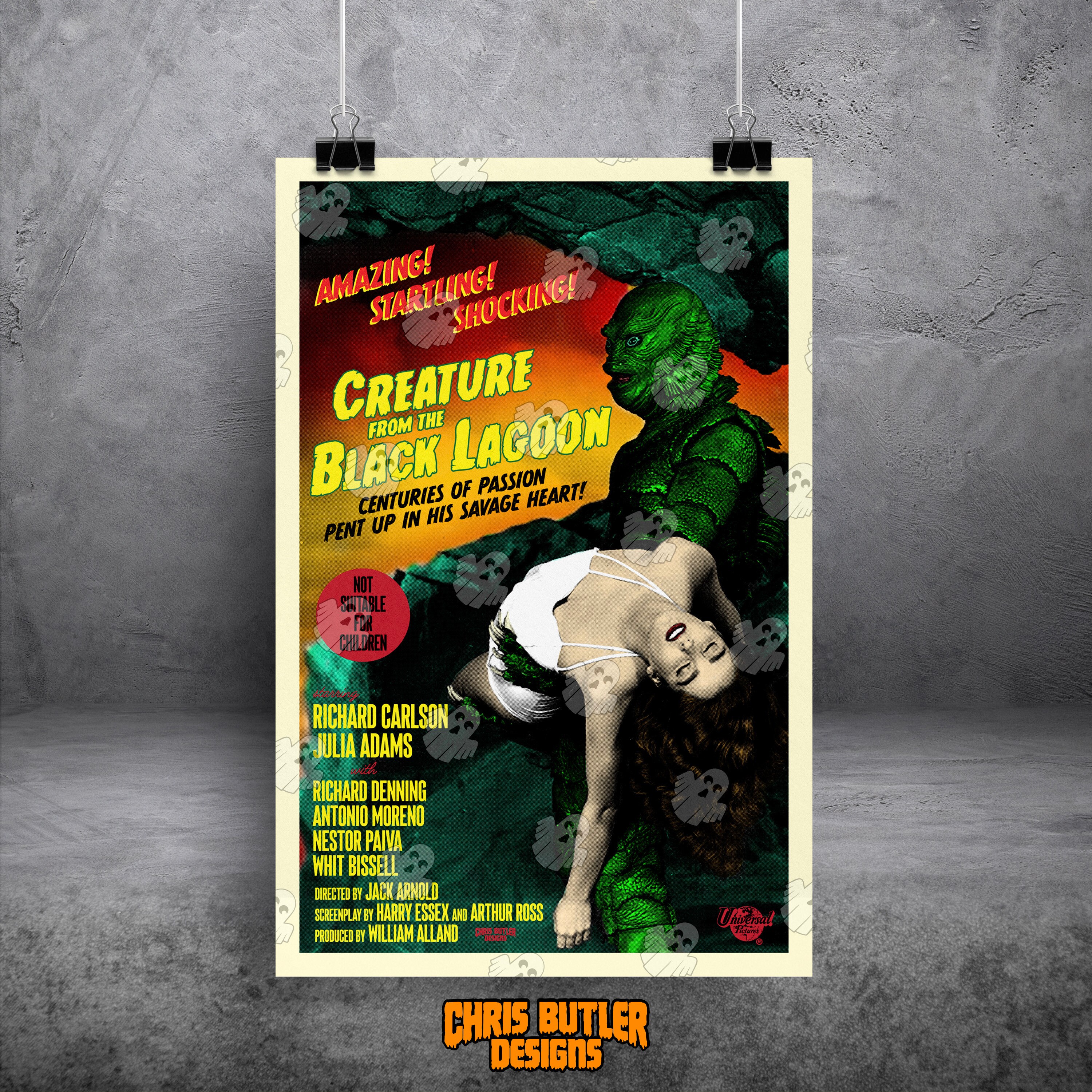 Creature From The Black Lagoon 11x17 Alternative Movie Print