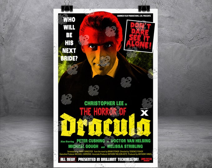 The Horror of Dracula 11x17 Alternative Movie Poster