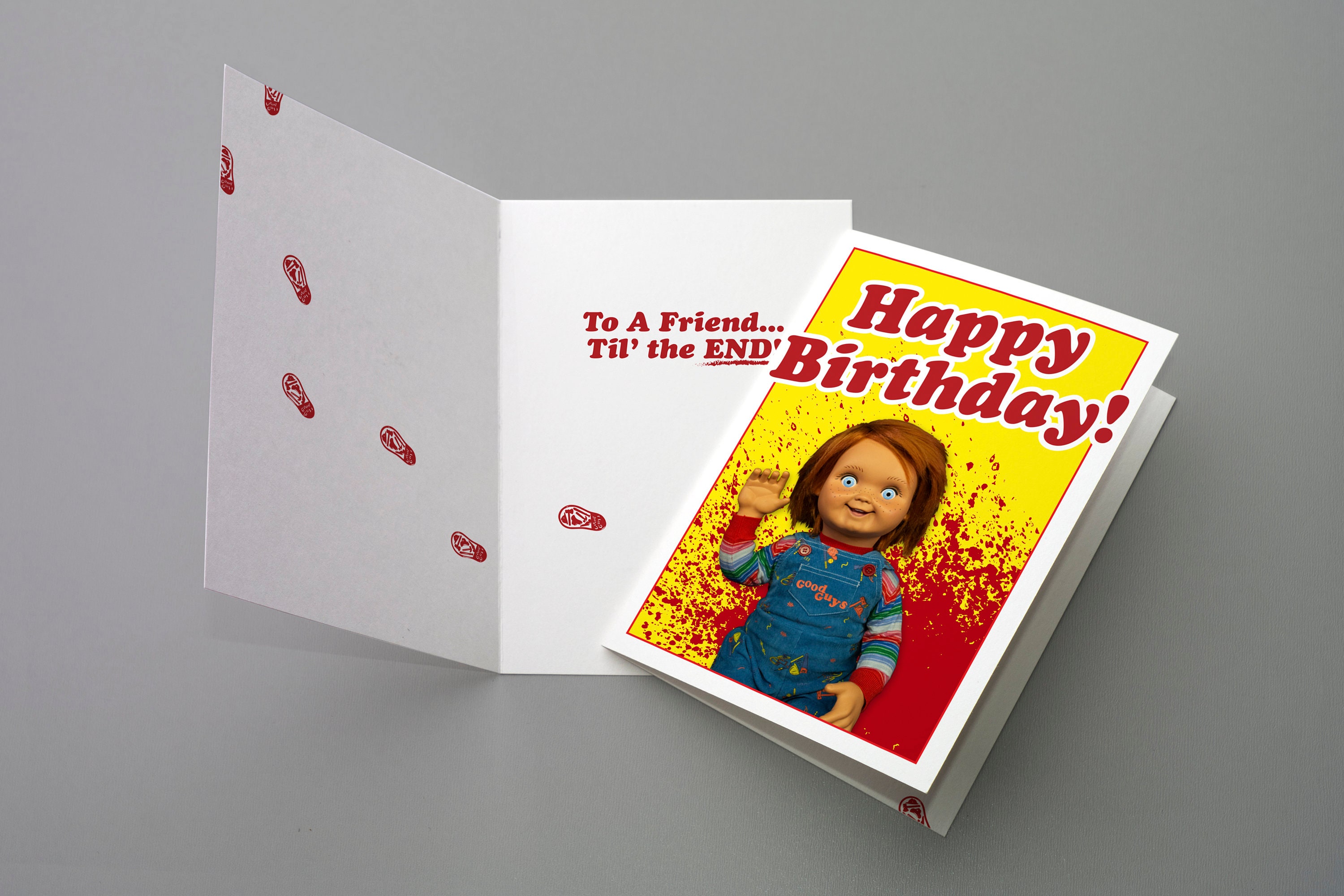 Happy Birthday child’s Play / Chucky Theme Greeting - Etsy