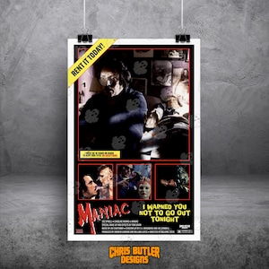 Maniac (VHS Series) 11x17 Movie Poster