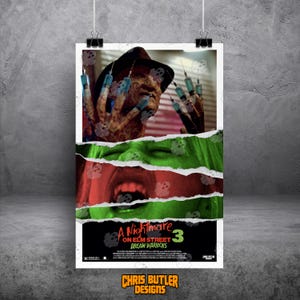 A Nightmare On Elm Street Part 3: Dream Warriors 11x17 Alternative Movie Print